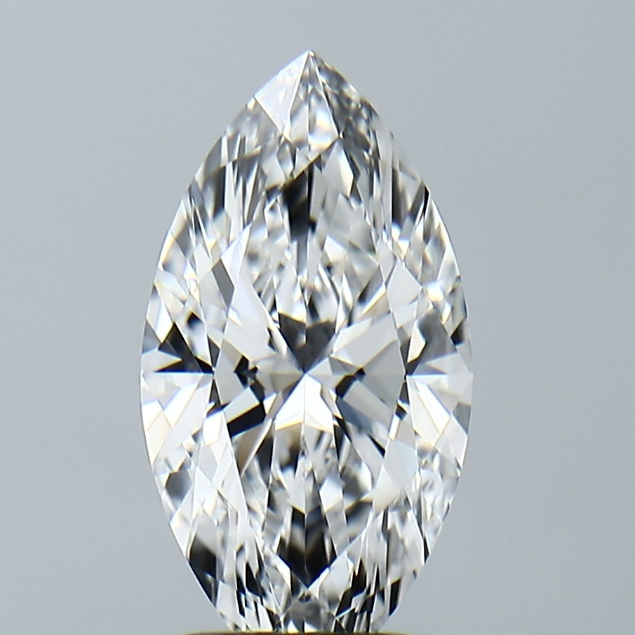Lab-Grown 2.42 Carat Marquis Shape Diamond color E Clarity VVS2, precious stones, engagement diamonds