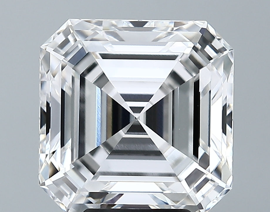 Lab-Grown 5.71 Carat Asscher Cut Diamond color E Clarity VVS2 With GIA Certificate, precious stones, engagement diamonds