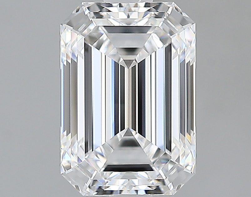 Lab-Grown 1.54 Carat Emerald Cut Diamond color D Clarity VVS2, precious stones, engagement diamonds