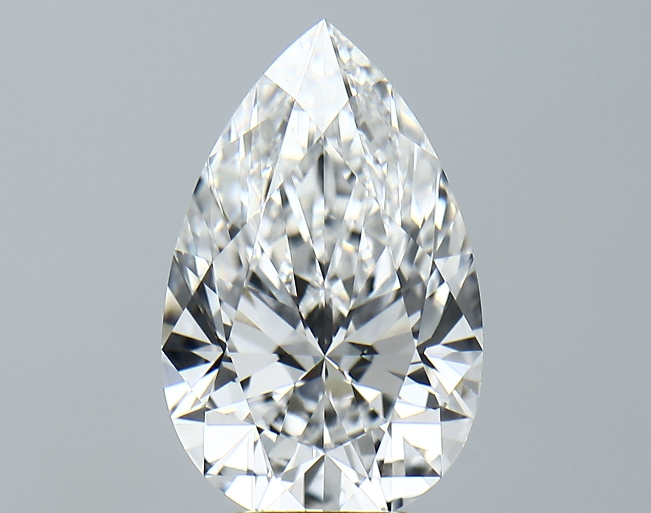 Lab-Grown 4.74 Carat Pear Shape Diamond color E Clarity VS1 With GIA Certificate, precious stones, engagement diamonds
