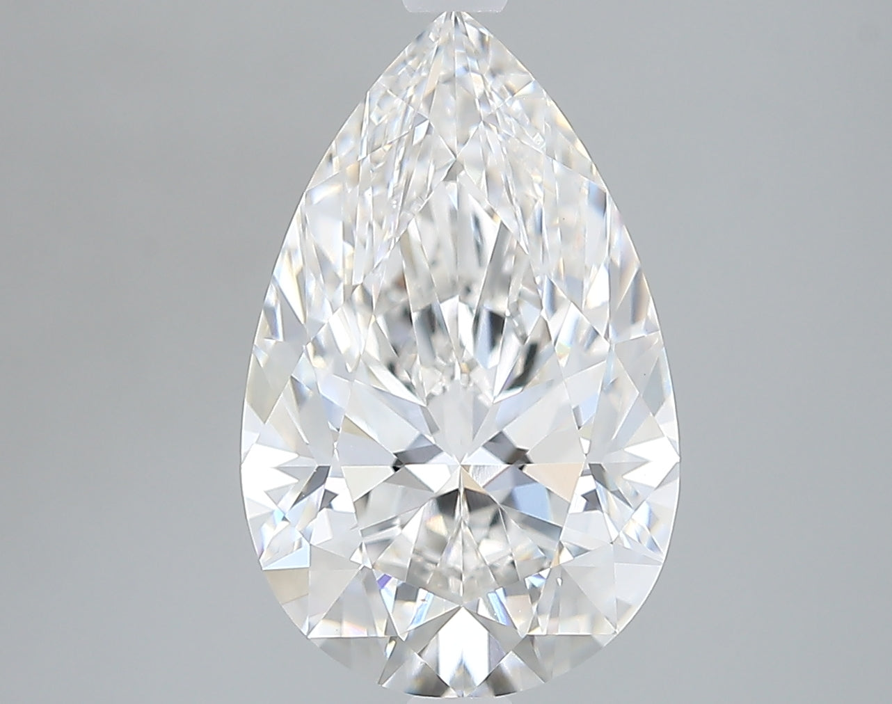 Lab-Grown 3.27 Carat Pear Shape Diamond color G Clarity VVS2 With GIA Certificate, precious stones, engagement diamonds