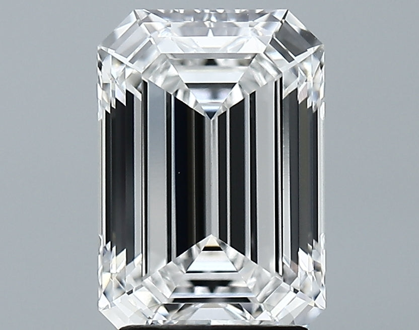 Lab-Grown 2.66 Carat Emerald Cut Diamond color E Clarity VVS2 With GIA Certificate, precious stones, engagement diamonds
