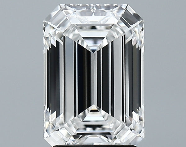Lab-Grown 2.66 Carat Emerald Cut Diamond color E Clarity VVS2 With GIA Certificate, precious stones, engagement diamonds