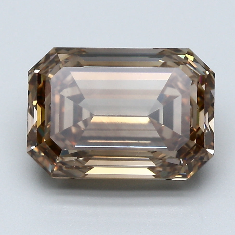 4.35 Carat Emerald Cut Natural Mined Diamond Fancy  Brown Color VS1 Clarity With GIA Certificate, natural diamonds, precious stones, engagement diamonds