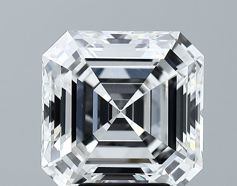 Lab-Grown 5.05 Carat Asscher Cut Diamond color E Clarity VVS2 With GIA Certificate, precious stones, engagement diamonds