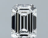 Lab-Grown 1.56 Carat Emerald Cut Diamond color E Clarity VVS2 With GIA Certificate, precious stones, engagement diamonds