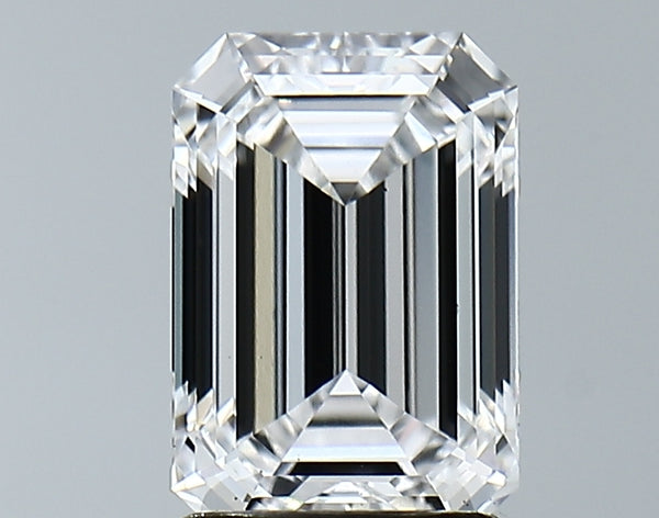 Lab-Grown 2.13 Carat Emerald Cut Diamond color D Clarity VS1, precious stones, engagement diamonds