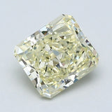 1.07 Carat Radiant Cut Diamond color Fancy Light  Yellow Clarity VS2, natural diamonds, precious stones, engagement diamonds