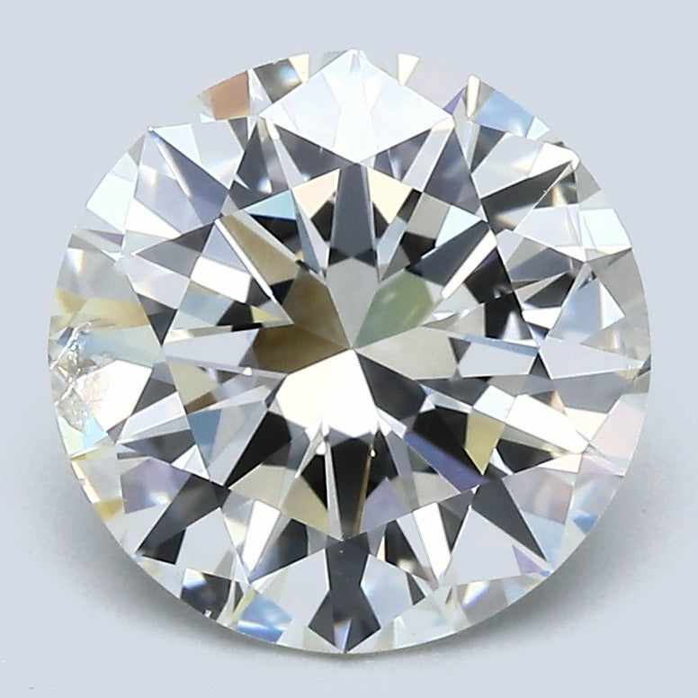 2.90 Carat Round Brilliant Natural Mined Diamond J Color SI2 Clarity With GIA Certificate, natural diamonds, precious stones, engagement diamonds