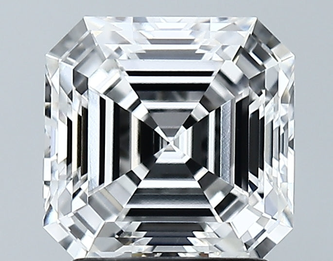 Lab-Grown 2.18 Carat Asscher Cut Diamond color E Clarity VS1 With GIA Certificate, precious stones, engagement diamonds