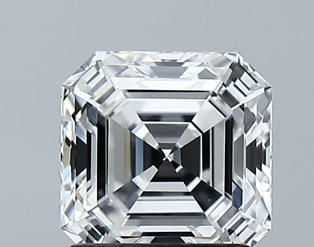 Lab-Grown 1.53 Carat Asscher Cut Diamond color D Clarity IF With GIA Certificate, precious stones, engagement diamonds