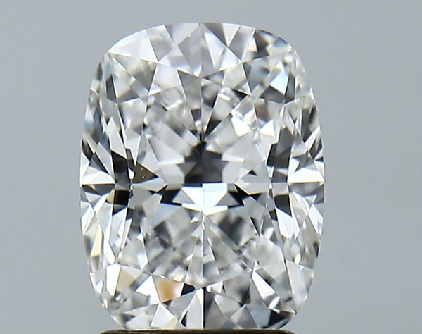 Lab-Grown 2.13 Carat Cushion Brilliant Diamond color E Clarity VVS2, precious stones, engagement diamonds