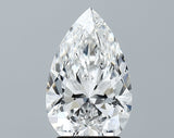 Lab-Grown 2.75 Carat Pear Shape Diamond color E Clarity VS1 With GIA Certificate, precious stones, engagement diamonds