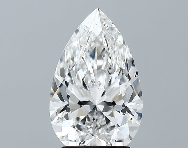 Lab-Grown 2.75 Carat Pear Shape Diamond color E Clarity VS1 With GIA Certificate, precious stones, engagement diamonds