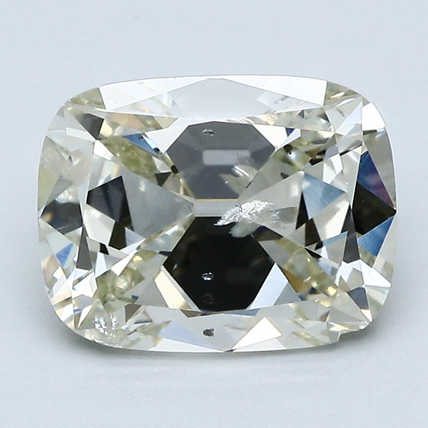 3.31 Carat Cushion Brilliant Diamond color M Clarity I1, natural diamonds, precious stones, engagement diamonds