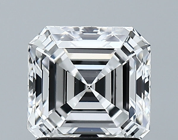 Lab-Grown 1.63 Carat Asscher Cut Diamond color D Clarity VVS2 With GIA Certificate, precious stones, engagement diamonds