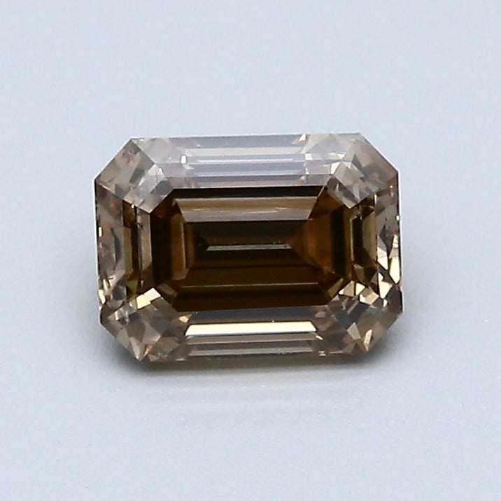 1.02 Carat Emerald Cut Natural Mined Diamond Fancy Brown Orange Color N Clarity With GIA Certificate, natural diamonds, precious stones, engagement diamonds