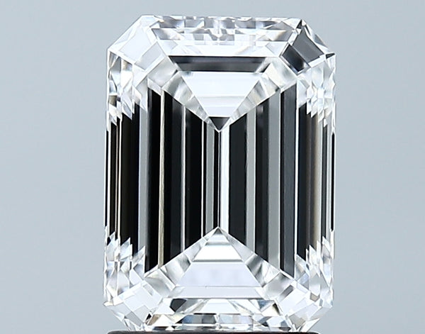 Lab-Grown 2.13 Carat Emerald Cut Diamond color E Clarity VVS2 With GIA Certificate, precious stones, engagement diamonds