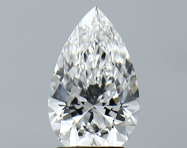 Lab-Grown 2.09 Carat Pear Shape Diamond color E Clarity VVS2, precious stones, engagement diamonds