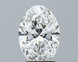 Lab-Grown 1.74 Carat Oval Shape Diamond color E Clarity VVS1, precious stones, engagement diamonds