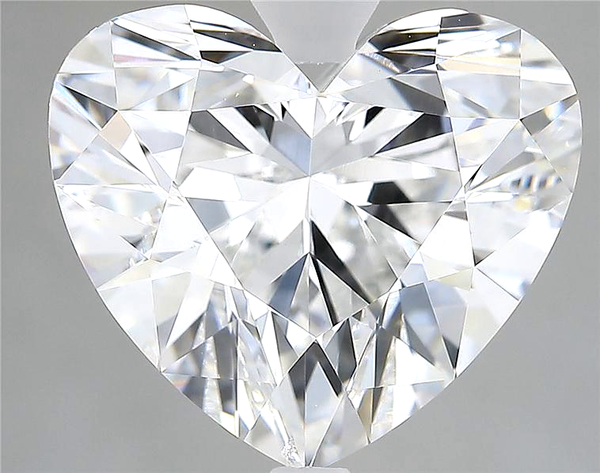 Lab-Grown 5.45 Carat Heart Shape Diamond color F Clarity VVS2 With GIA Certificate, precious stones, engagement diamonds