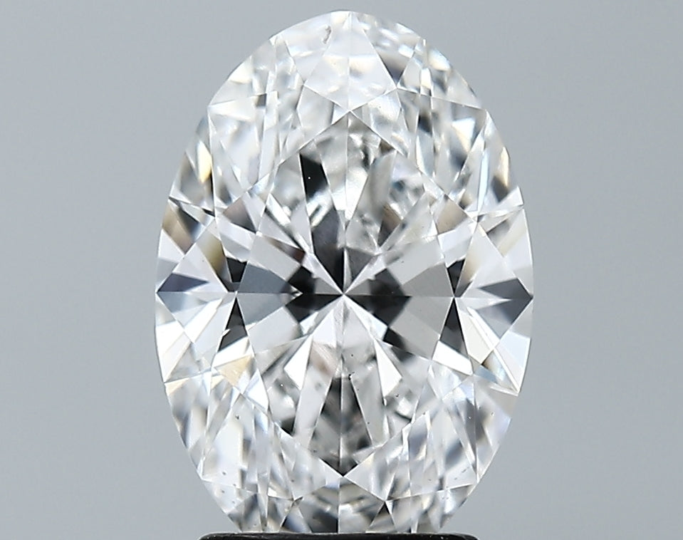 Lab-Grown 2.82 Carat Oval Shape Diamond color E Clarity SI1 With GIA Certificate, precious stones, engagement diamonds