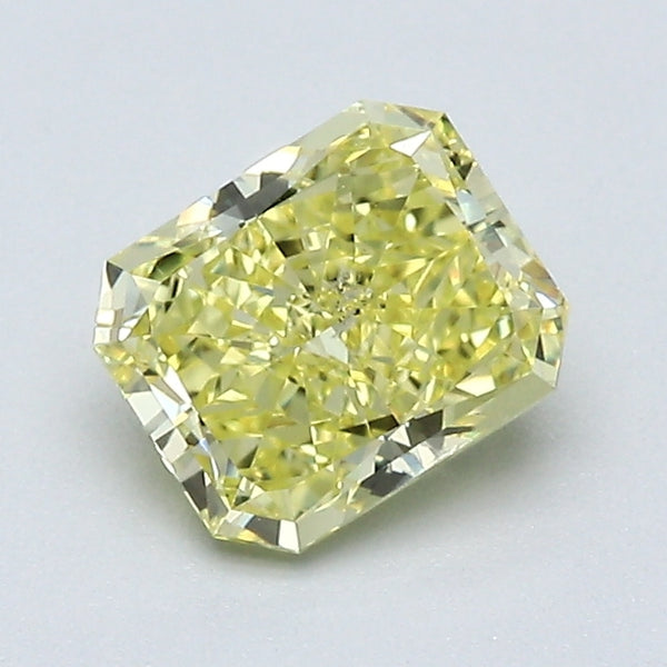 1.04 Carat Radiant Cut Natural Mined Diamond Fancy Intense Fancy Yellow Color SI2 Clarity With GIA Certificate, natural diamonds, precious stones, engagement diamonds
