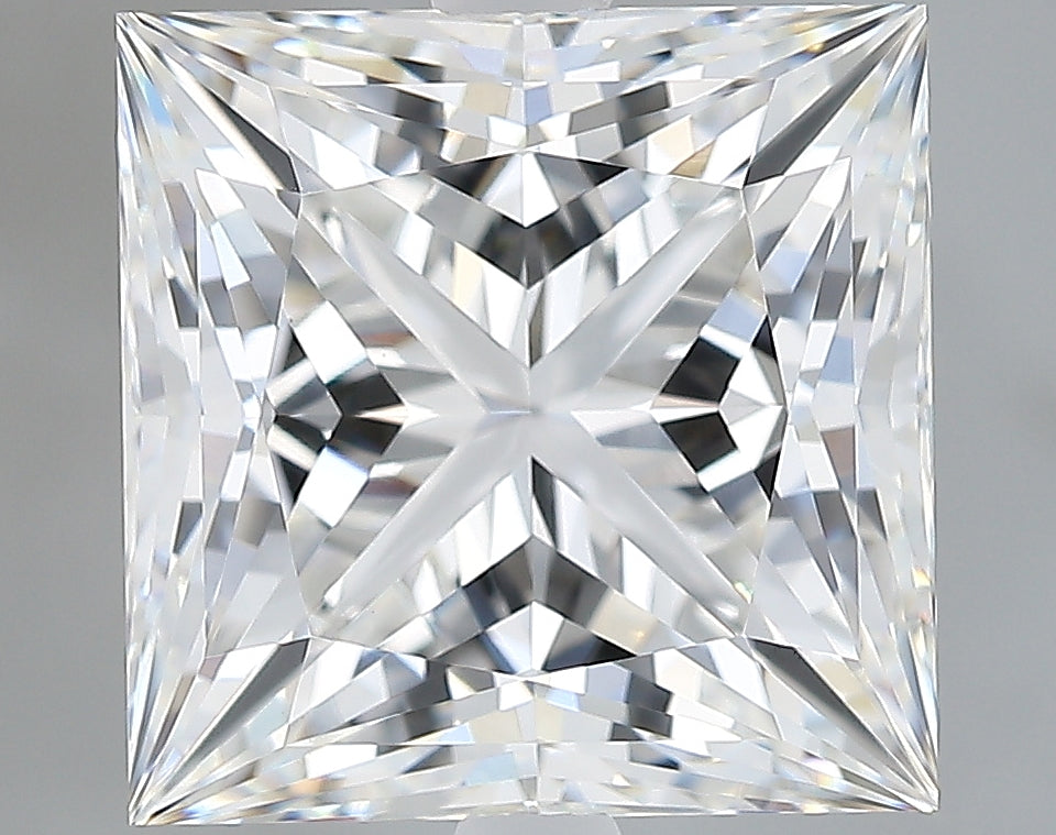 Lab-Grown 5.03 Carat Princess Cut Diamond color E Clarity VVS2, precious stones, engagement diamonds