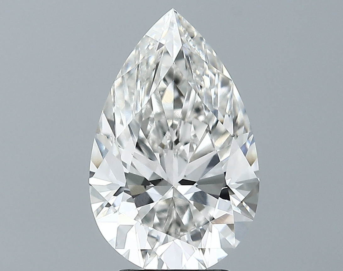 Lab-Grown 3.17 Carat Pear Shape Diamond color G Clarity VS1 With GIA Certificate, precious stones, engagement diamonds