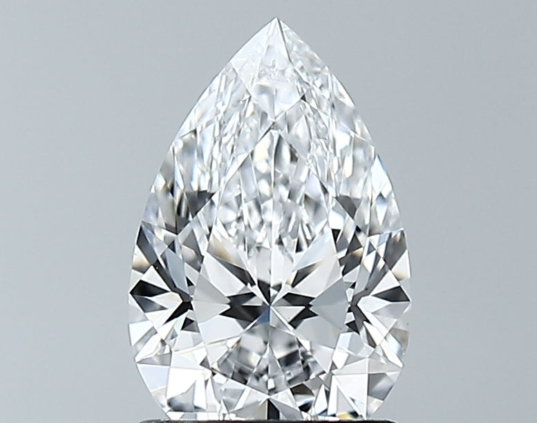Lab-Grown 1.26 Carat Pear Shape Diamond color D Clarity VVS1 With GIA Certificate, precious stones, engagement diamonds