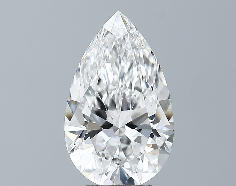 Lab-Grown 3.09 Carat Pear Shape Diamond color E Clarity VS1 With GIA Certificate, precious stones, engagement diamonds