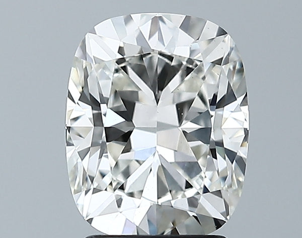 Lab-Grown 2.17 Carat Cushion Modified Brilliant Cut Diamond color I Clarity VVS2 With GIA Certificate, precious stones, engagement diamonds