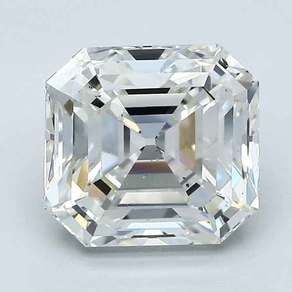 2.85 Carat Asscher Cut Natural Mined Diamond I Color SI1 Clarity With GIA Certificate, natural diamonds, precious stones, engagement diamonds
