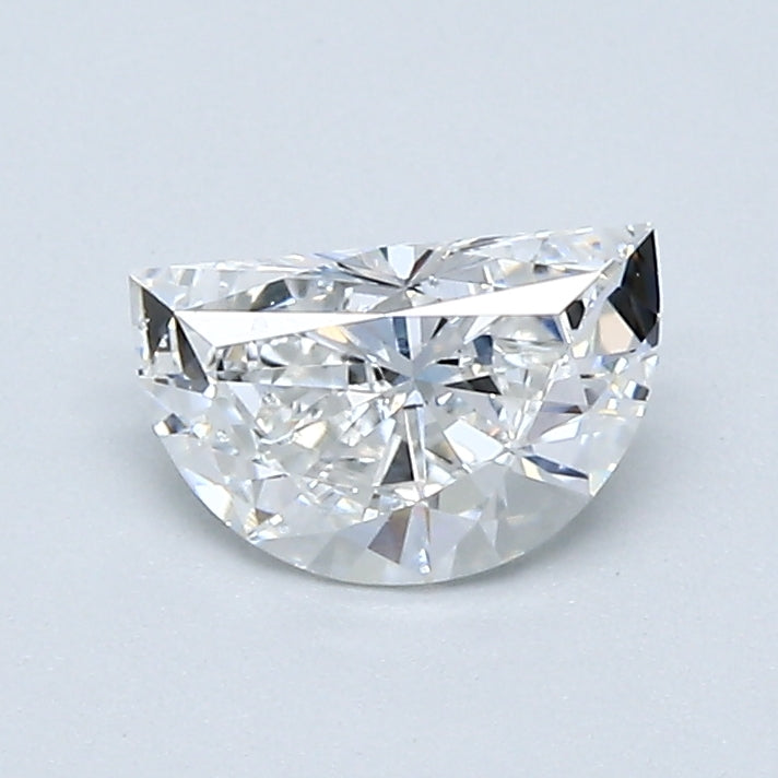 0.65 Carat Half Moon Shape Natural Mined Diamond H Color I1 Clarity With GIA Certificate, natural diamonds, precious stones, engagement diamonds