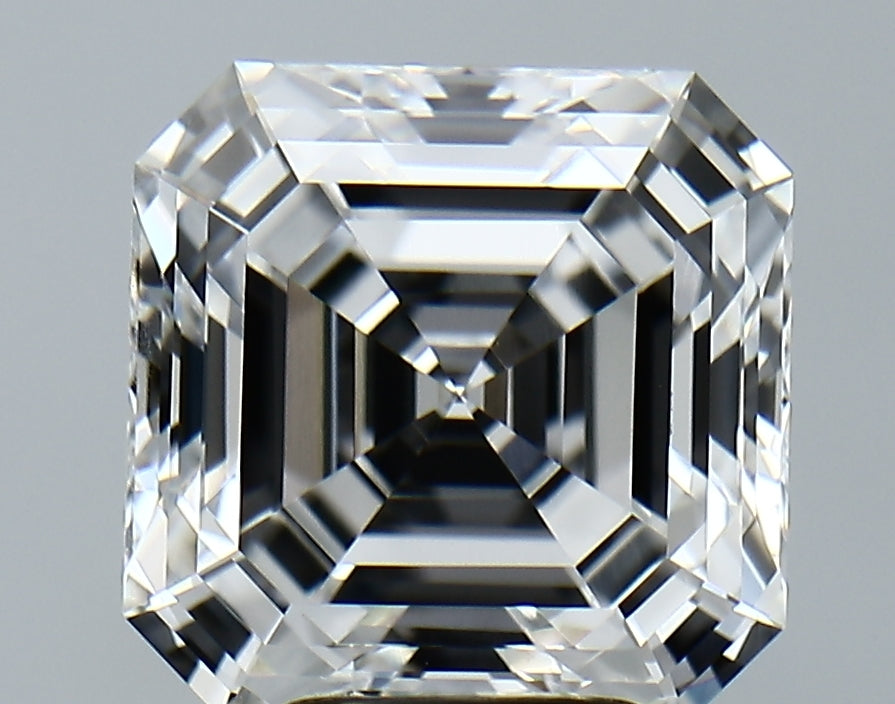 Lab-Grown 5.34 Carat Asscher Cut Diamond color E Clarity VVS2 With GIA Certificate, precious stones, engagement diamonds