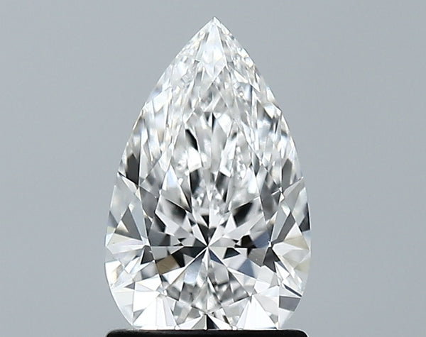 Lab-Grown 1.22 Carat Pear Shape Diamond color E Clarity VVS2 With GIA Certificate, precious stones, engagement diamonds