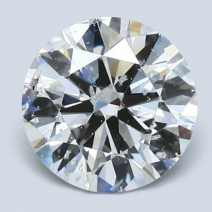 2.01 Carat Round Brilliant Natural Mined Diamond D Color I1 Clarity With GIA Certificate, natural diamonds, precious stones, engagement diamonds