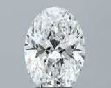 Lab-Grown 4.03 Carat Oval Shape Diamond color D Clarity VVS2 With GIA Certificate, precious stones, engagement diamonds