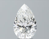 Lab-Grown 2.40 Carat Pear Shape Diamond color F Clarity I1 With GIA Certificate, precious stones, engagement diamonds