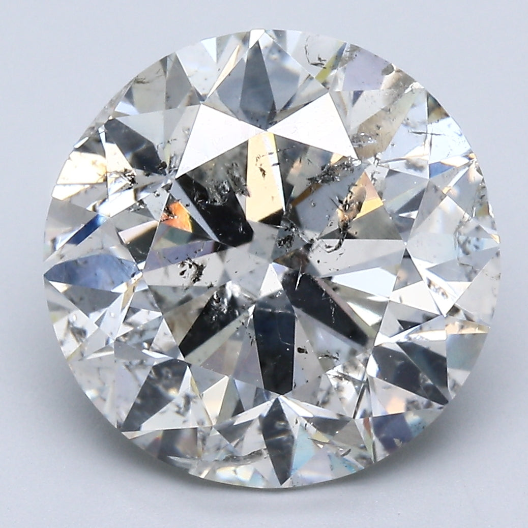 Loose 7.66 Ct Round Brilliant Diamond FANCY GREEN-I2 with GIA Certificate, natural diamonds, precious stones, engagement diamonds