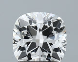 Lab-Grown 1.68 Carat Square Cushion Cut Diamond color E Clarity VS1 With GIA Certificate, precious stones, engagement diamonds