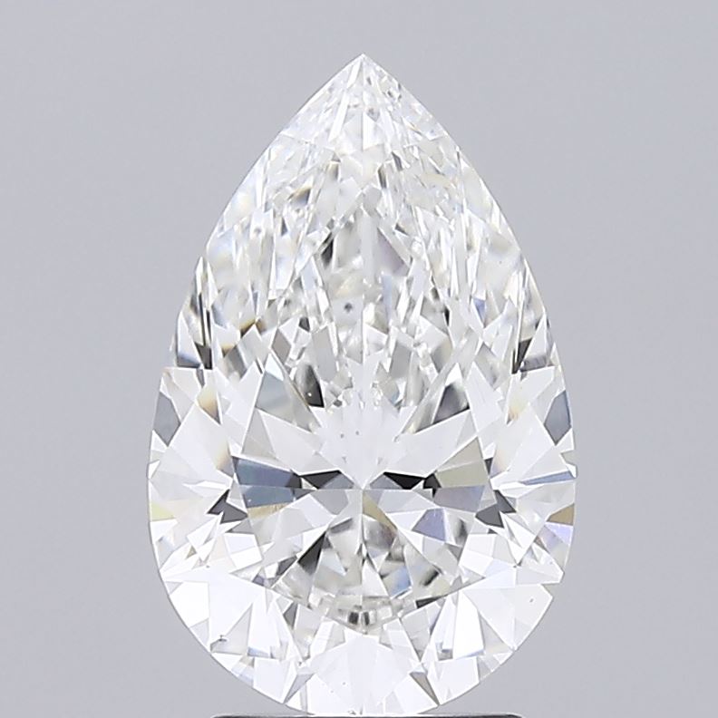 Lab-Grown 3.04 Carat Pear Shape Diamond color G Clarity VS1 With GIA Certificate, precious stones, engagement diamonds