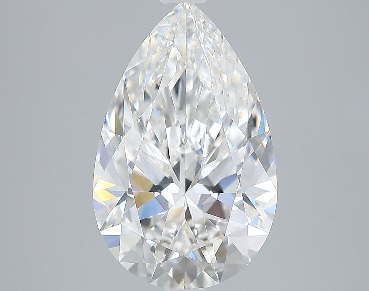 Lab-Grown 3.12 Carat Pear Shape Diamond color E Clarity VVS2, precious stones, engagement diamonds