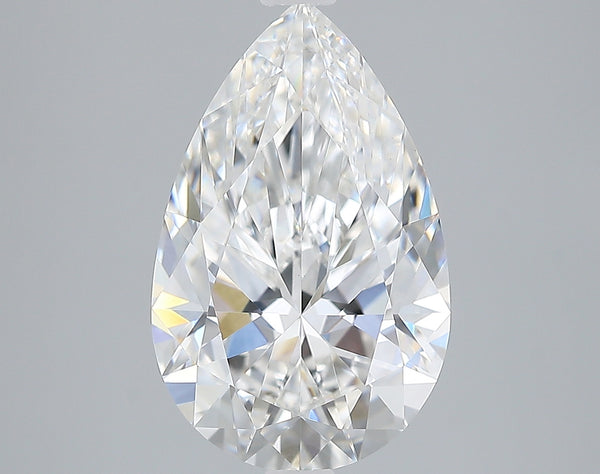 Lab-Grown 3.12 Carat Pear Shape Diamond color E Clarity VVS2, precious stones, engagement diamonds