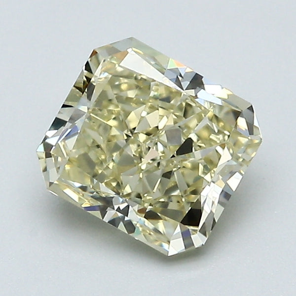 1.57 Carat Radiant Cut Natural Mined Diamond Fancy Light Brownish Yellow Color VVS2 Clarity With GIA Certificate, natural diamonds, precious stones, engagement diamonds