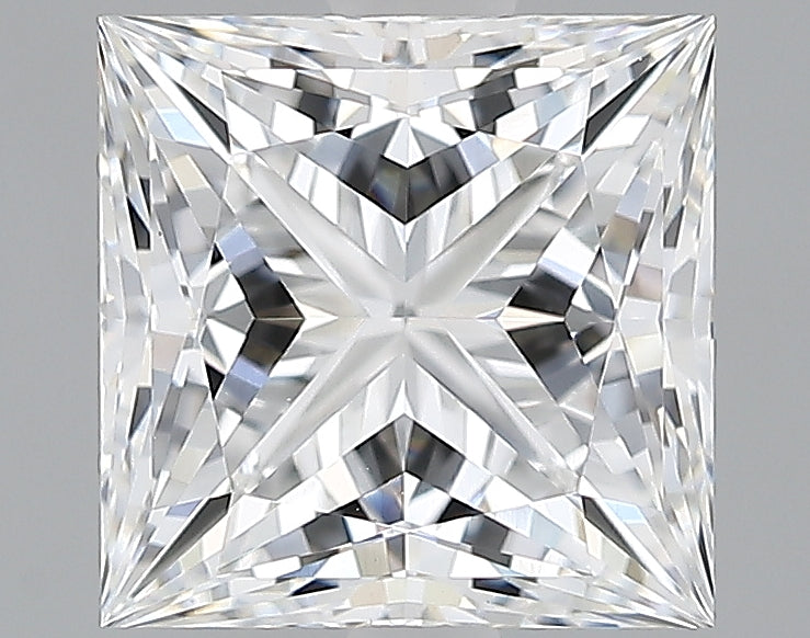 Lab-Grown 2.18 Carat Princess Cut Diamond color E Clarity VVS2, precious stones, engagement diamonds