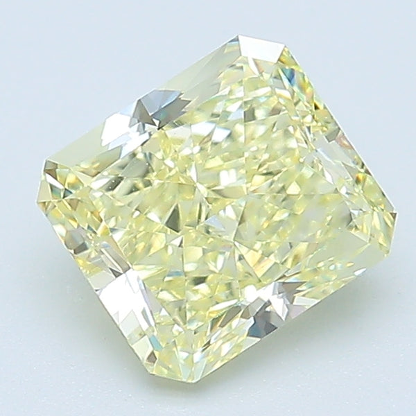 1.54 Carat Radiant Cut Natural Mined Diamond Fancy Light  Yellow Color VVS1 Clarity With GIA Certificate, natural diamonds, precious stones, engagement diamonds