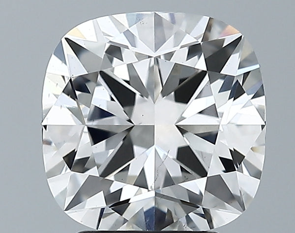 Lab-Grown 3.03 Carat Square Cushion Cut Diamond color G Clarity VS2, precious stones, engagement diamonds