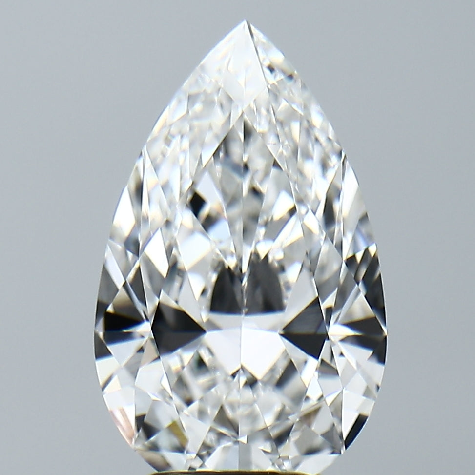 Lab-Grown 3.89 Carat Pear Shape Diamond color E Clarity VVS2, precious stones, engagement diamonds