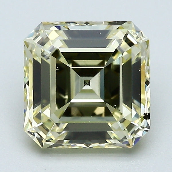 2.09 Carat Asscher Cut Natural Mined Diamond Fancy  Yellow Color SI1 Clarity With GIA Certificate, natural diamonds, precious stones, engagement diamonds